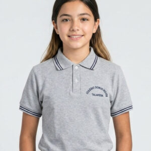 Polera pique manga corta colegio Domus Mater