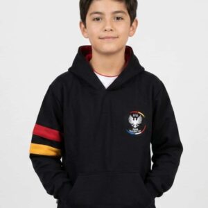 Polerón Negro con gorro Instituto Alemán